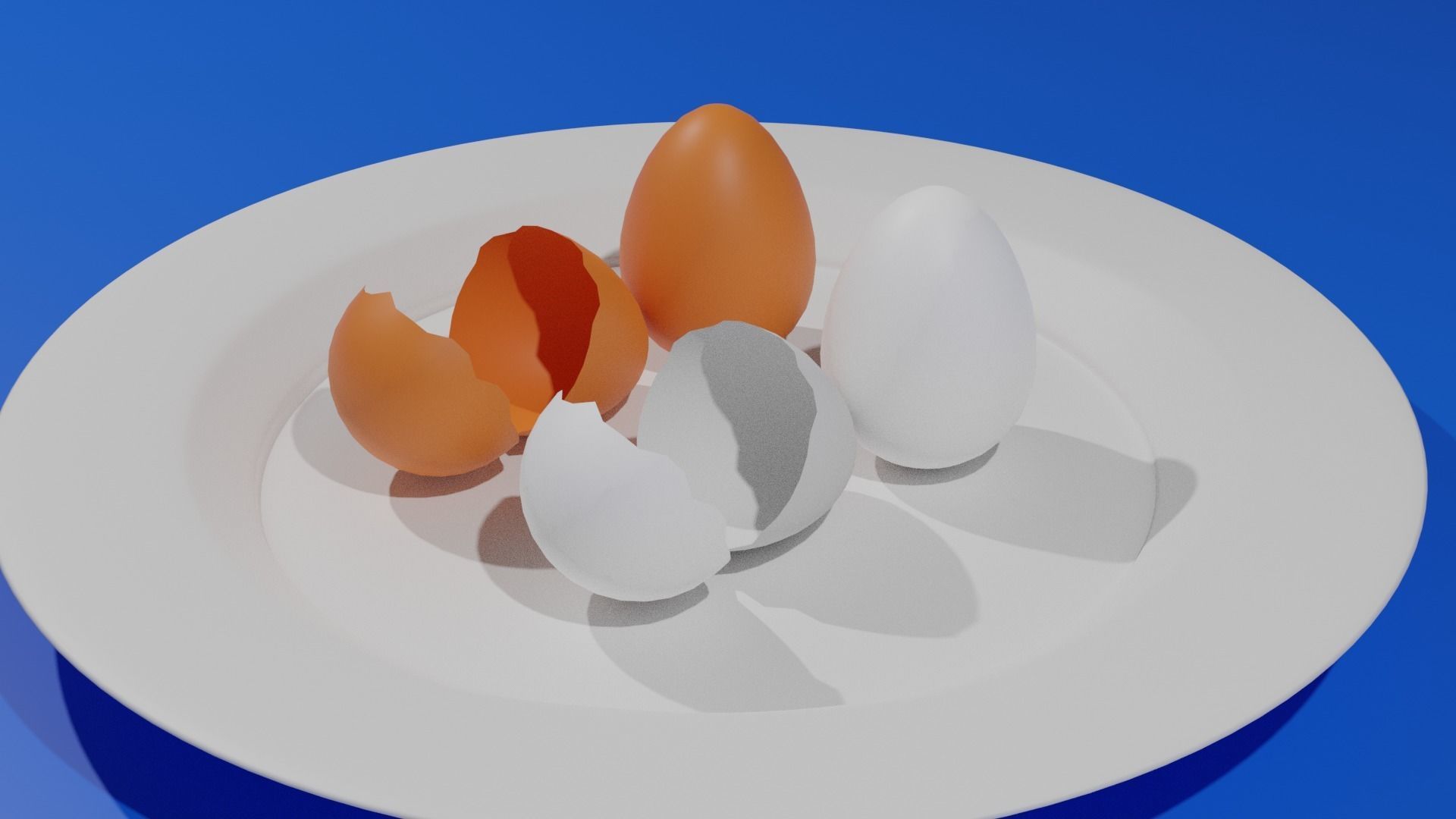 Chicken Eggs 3D model_4