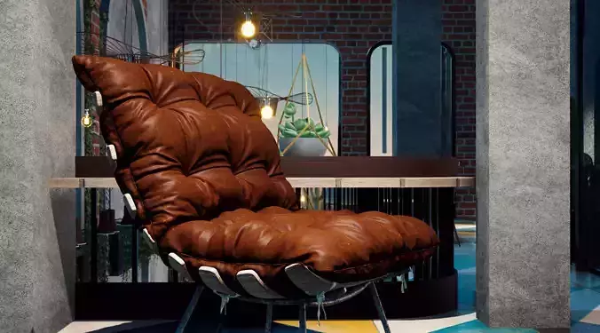 Leather Lounge Chair