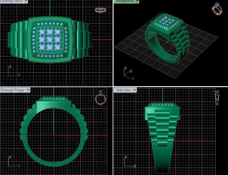 MEN RING  3D print model_3