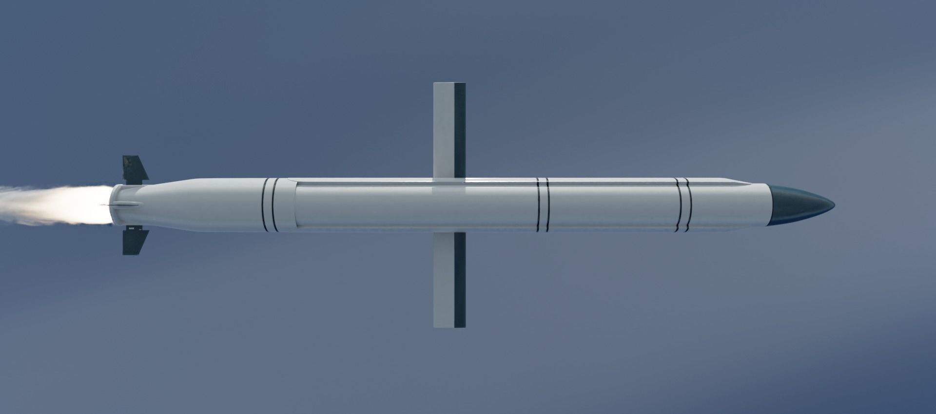 3M-54E Kalibr Anti Ship Missile  Low-poly 3D model_4