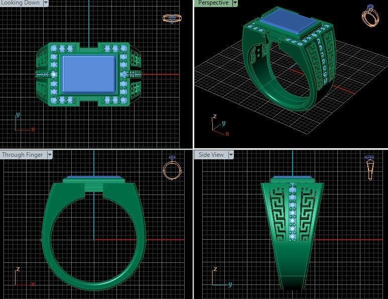 MEN RING  3D print model_3