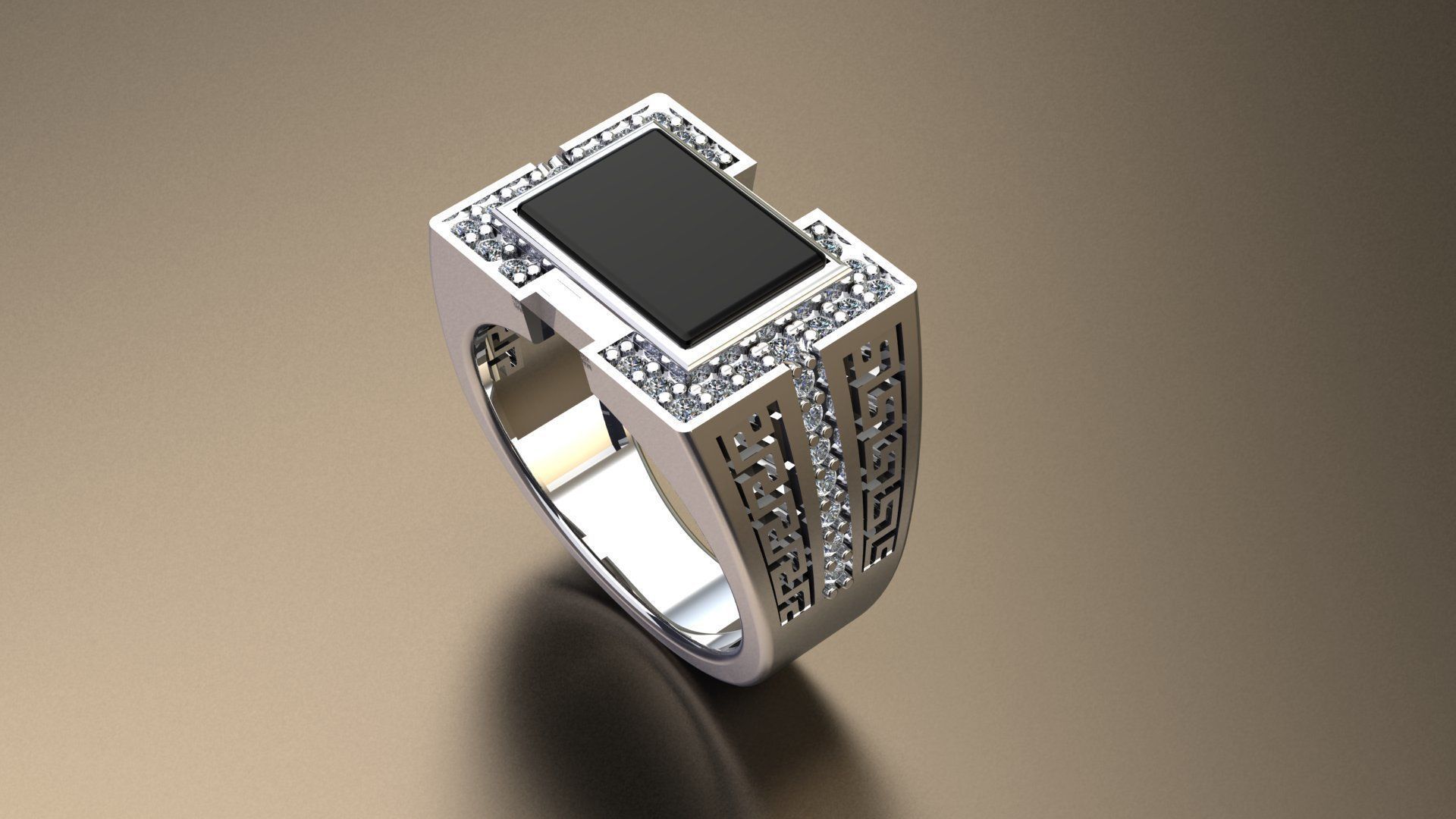 MEN RING  3D print model_1