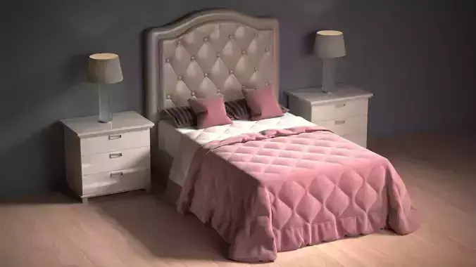 BED 3 bedroom with and two nightstands