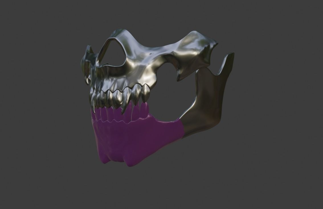 Mileena mask from Mortal Kombat 11 - Sadakui Kombat mask 3D print model_13