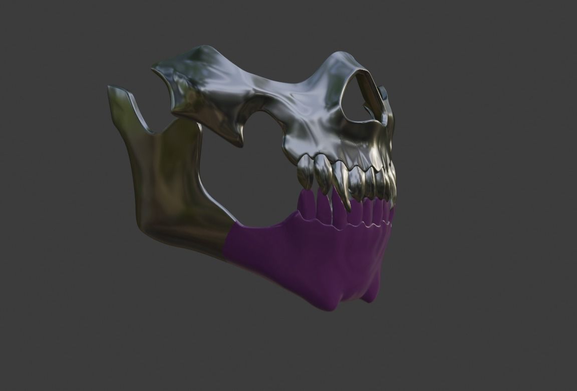 Mileena mask from Mortal Kombat 11 - Sadakui Kombat mask 3D print model_14