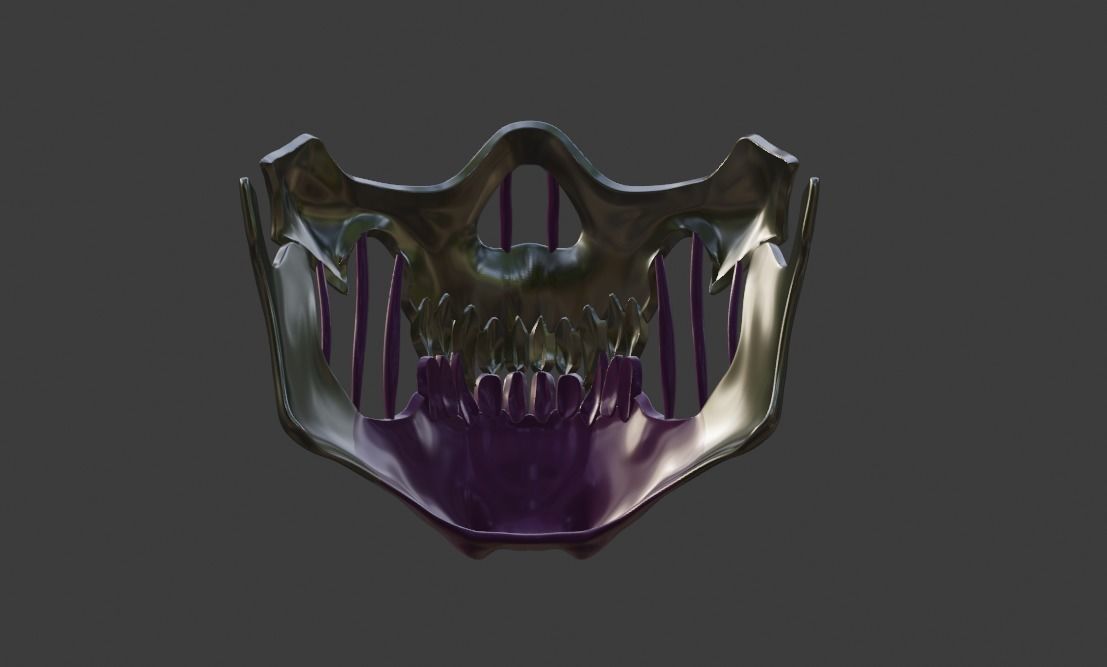 Mileena mask from Mortal Kombat 11 - Sadakui Kombat mask 3D print model_15