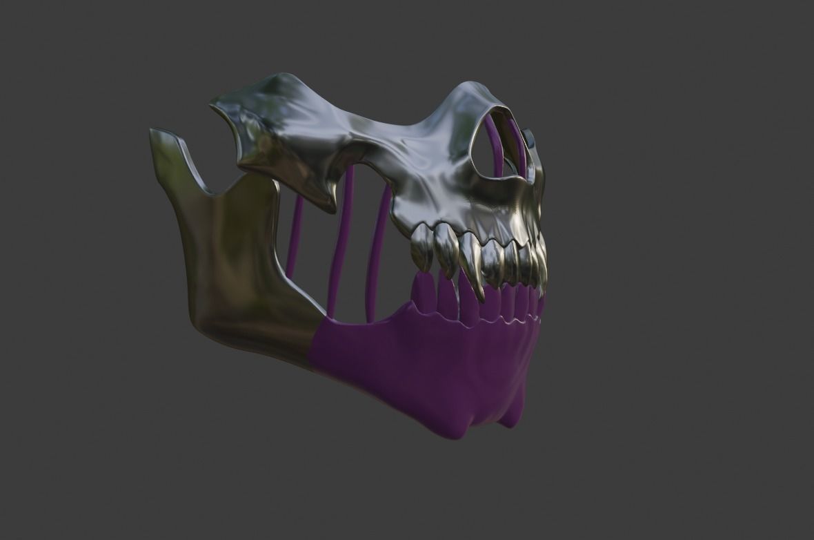 Mileena mask from Mortal Kombat 11 - Sadakui Kombat mask 3D print model_9