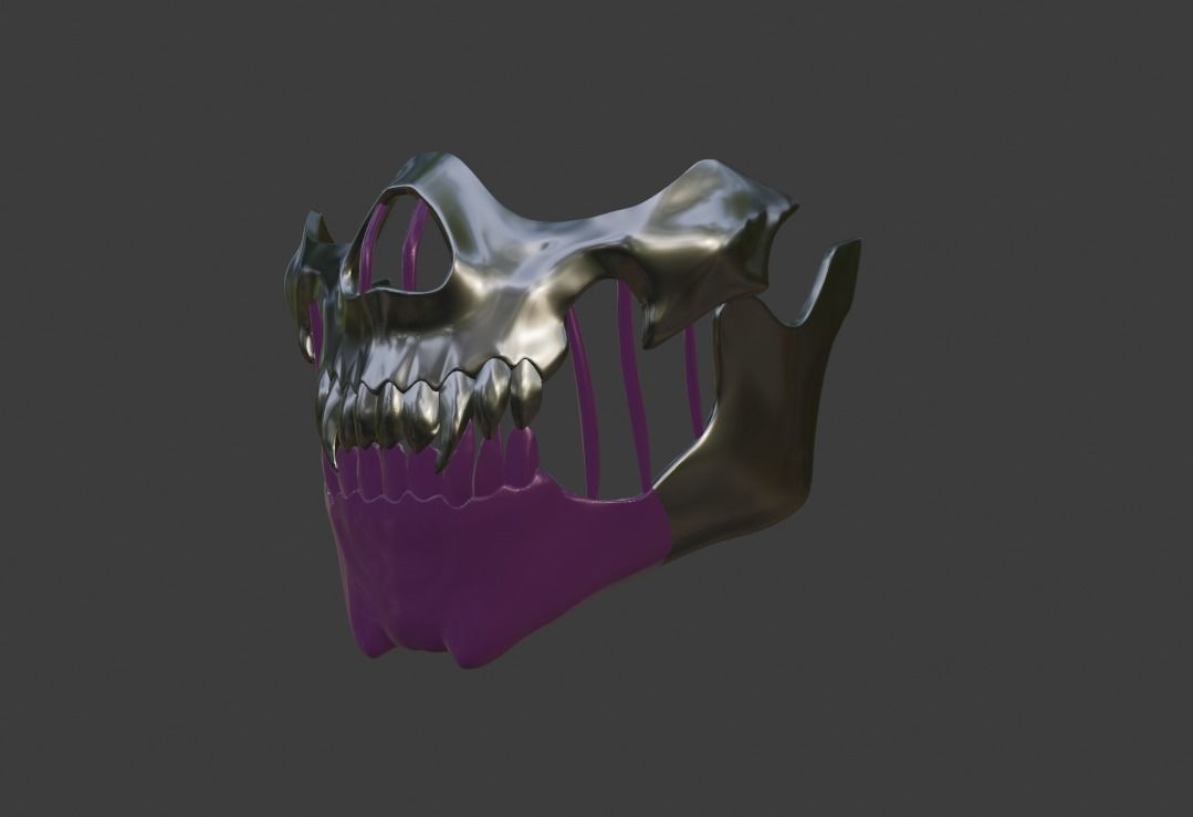 Mileena mask from Mortal Kombat 11 - Sadakui Kombat mask 3D print model_8