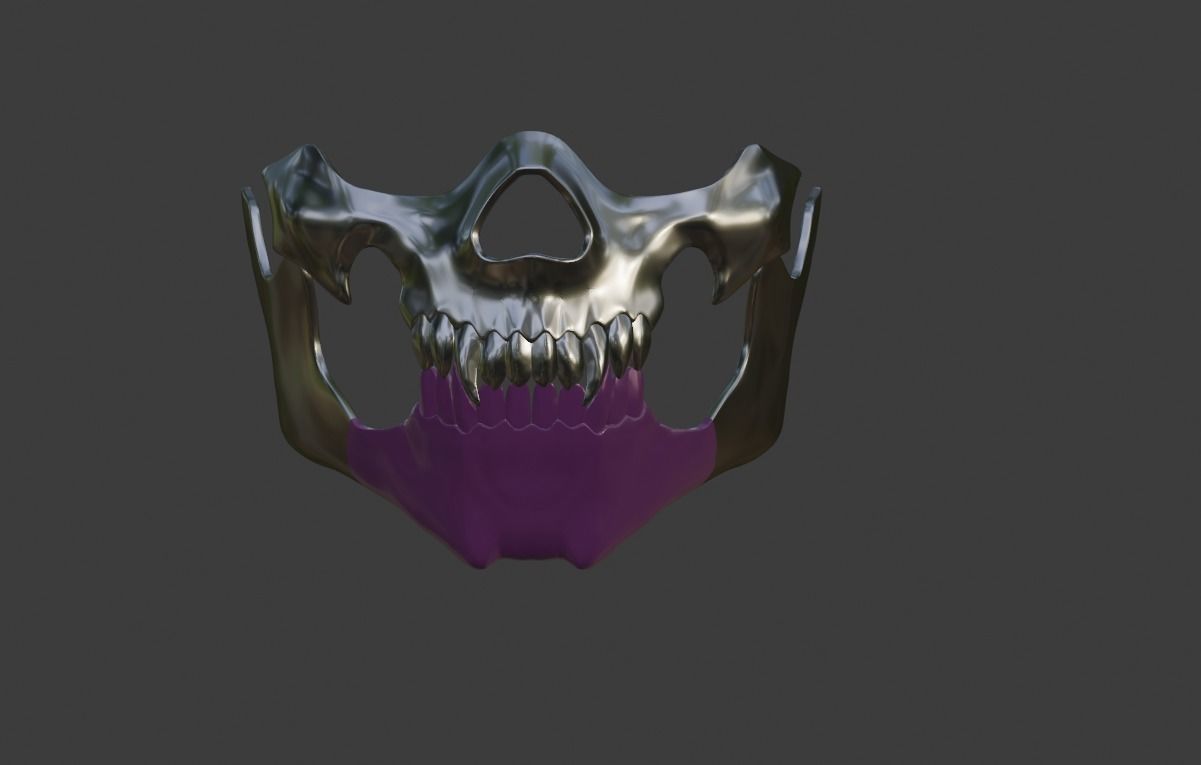 Mileena mask from Mortal Kombat 11 - Sadakui Kombat mask 3D print model_12