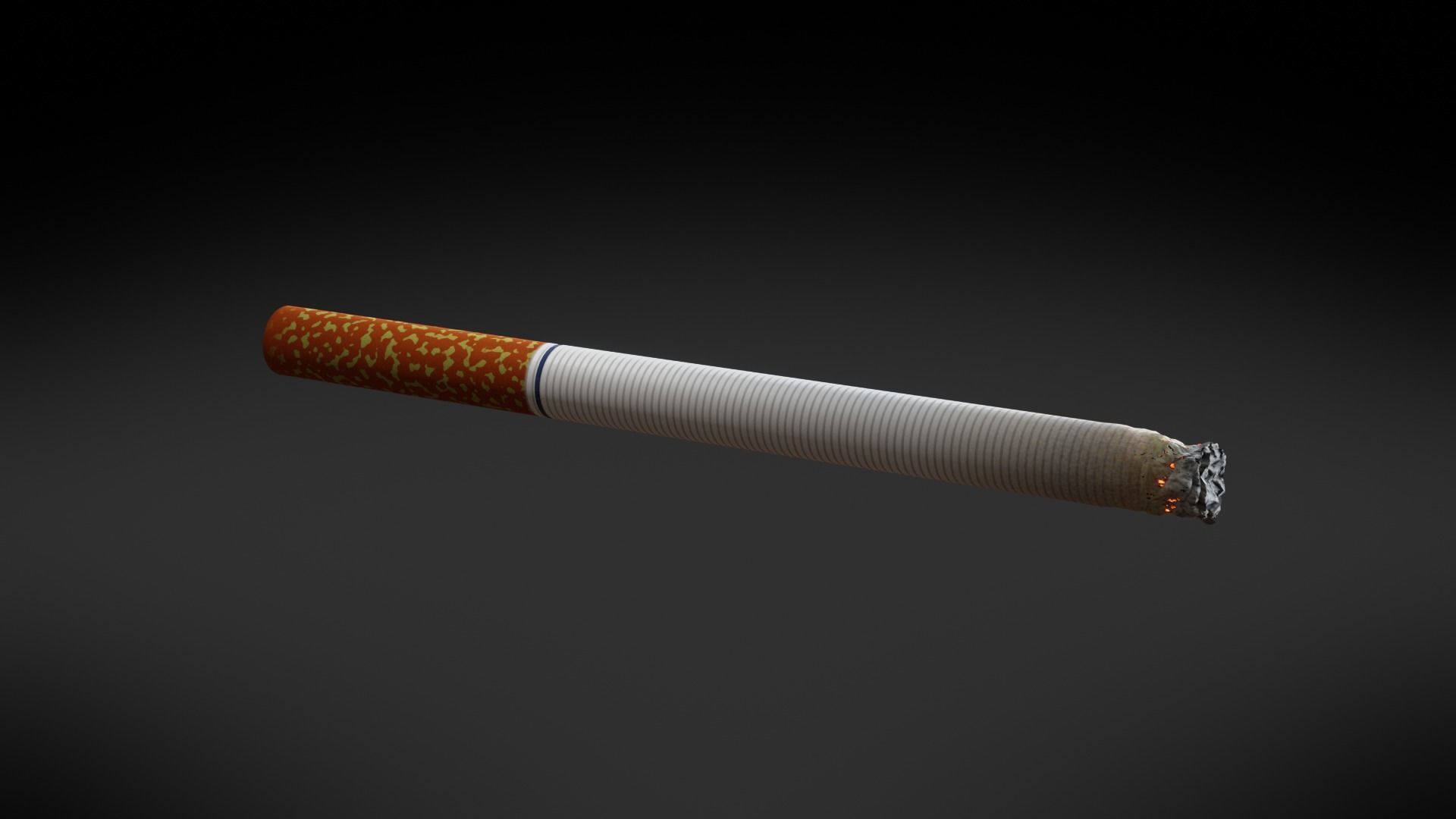 PBR Generic Cigarette Burning  Low-poly 3D model_23