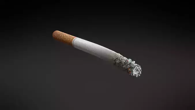 PBR Generic Cigarette Burning  Low-poly 3D model
