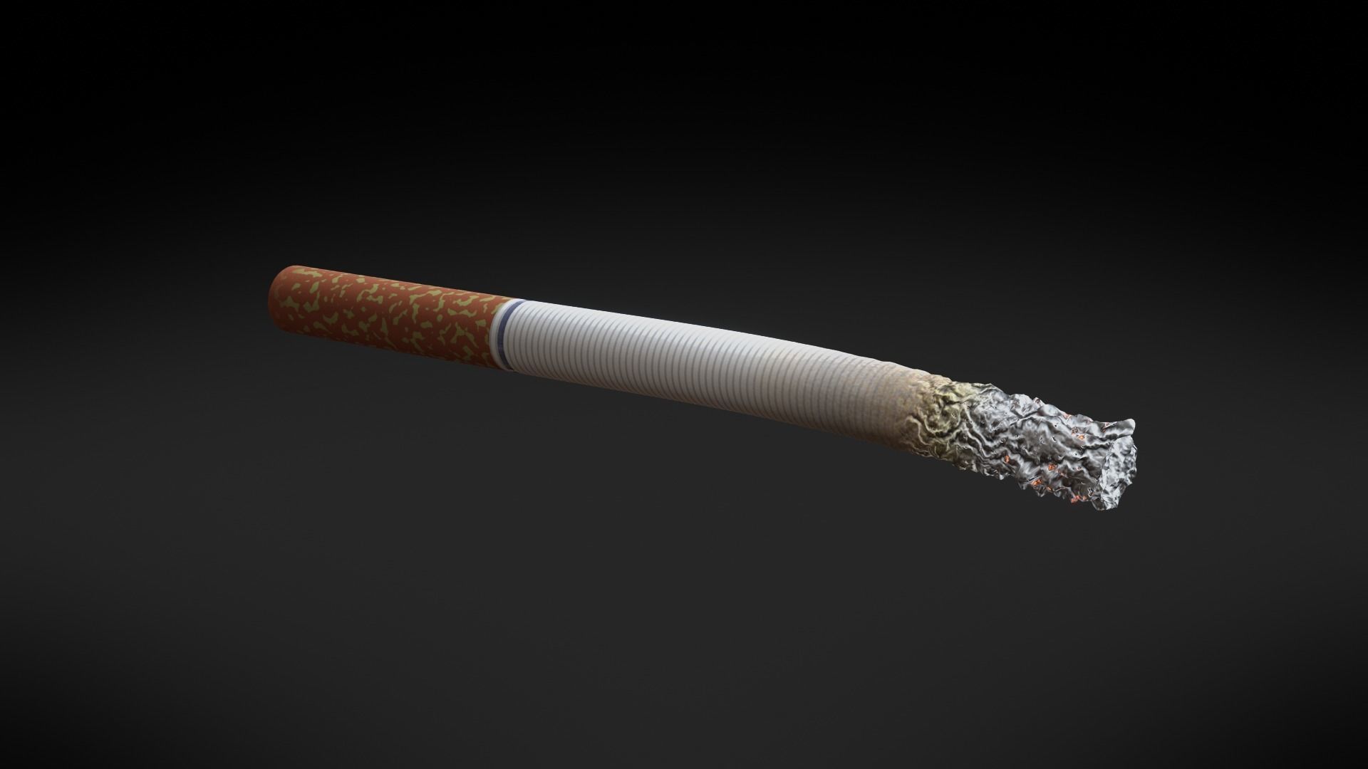 PBR Generic Cigarette Burning  Low-poly 3D model_5