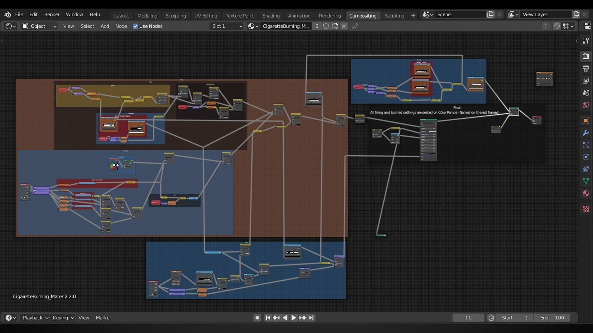PBR Generic Cigarette Burning  Low-poly 3D model_22