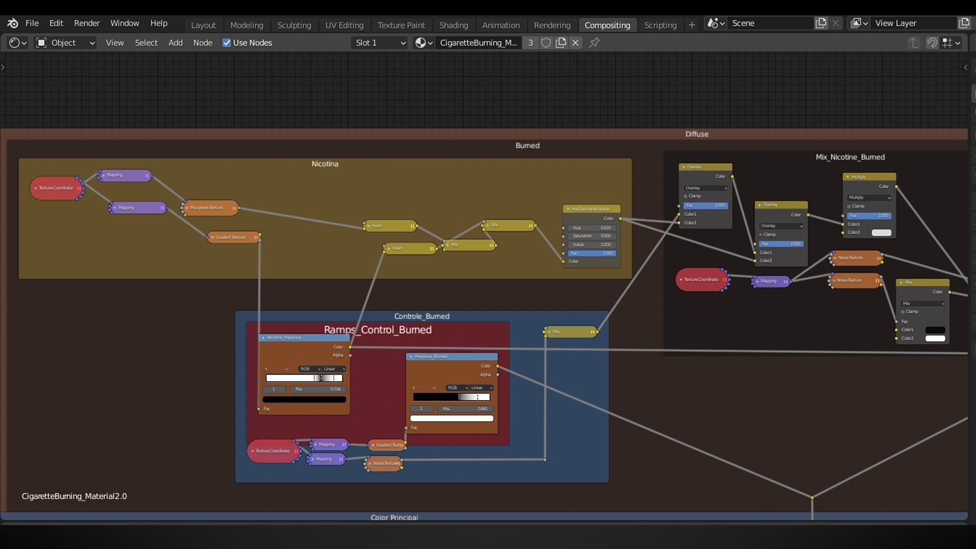 PBR Generic Cigarette Burning  Low-poly 3D model_24