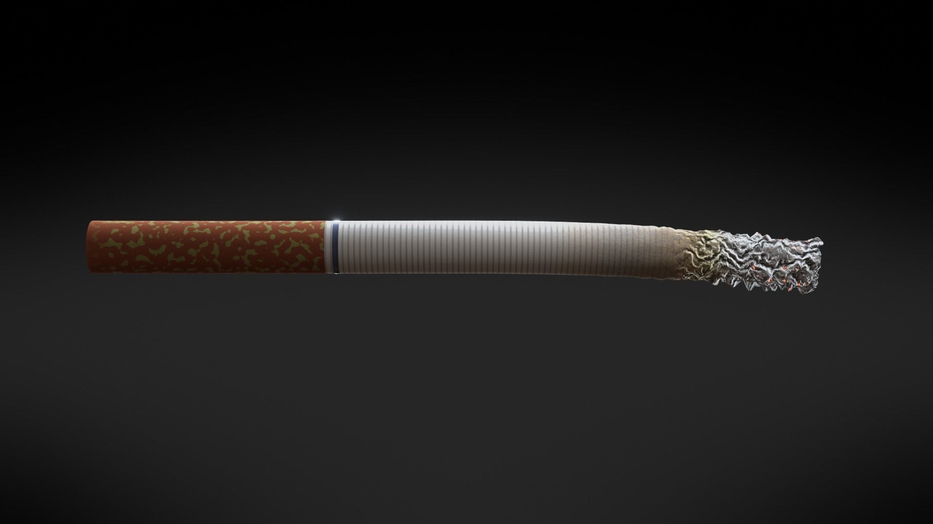 PBR Generic Cigarette Burning  Low-poly 3D model_7