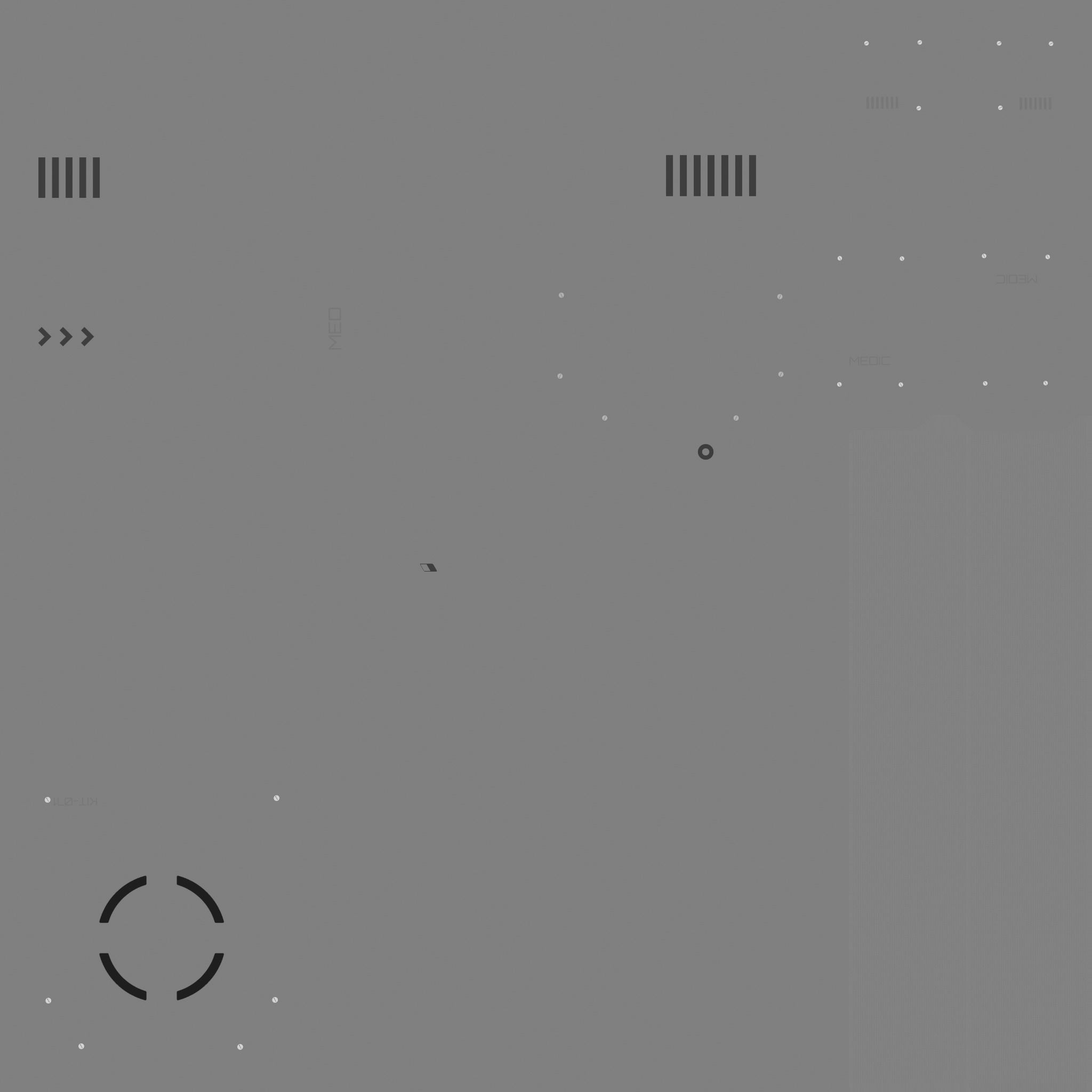 Sci-Fi Medic Kit Backpack - Character Design Low-poly 3D model_19