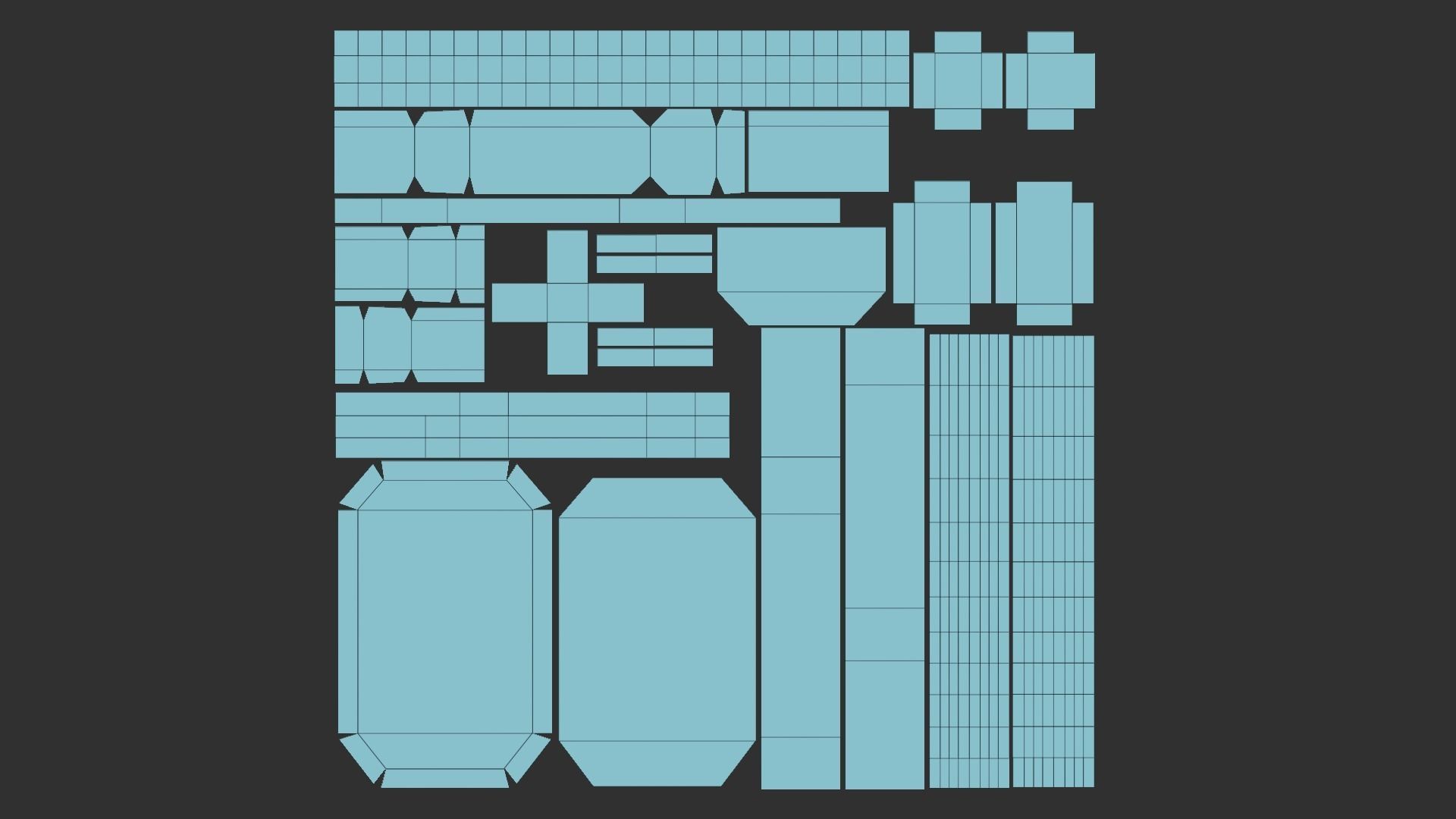 Sci-Fi Medic Kit Backpack - Character Design Low-poly 3D model_15