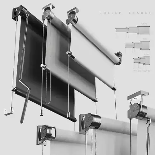 Roller Shades 3D model