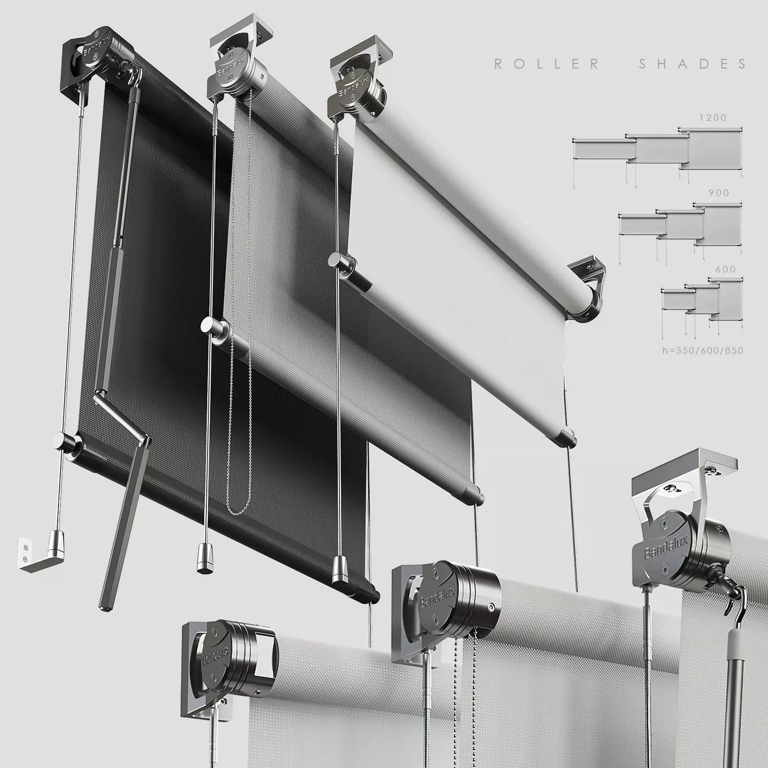 Roller Shades 3D model_0