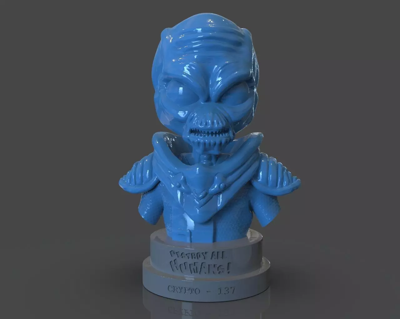 Crypto 137 Destroy all Humans Bust 3D print model
