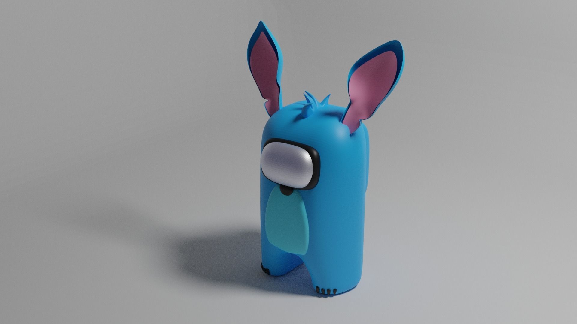 3d characters for games AMONG US 3D Low-poly 3D model_10