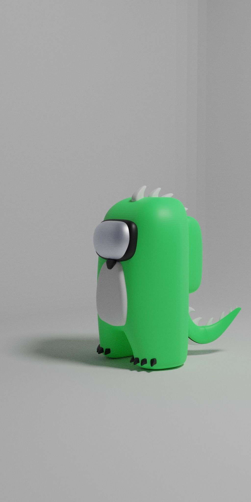 3d characters for games AMONG US 3D Low-poly 3D model_2