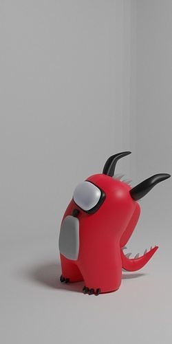 3d characters for games AMONG US 3D Low-poly 3D model