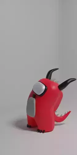 3d characters for games AMONG US 3D Low-poly 3D model