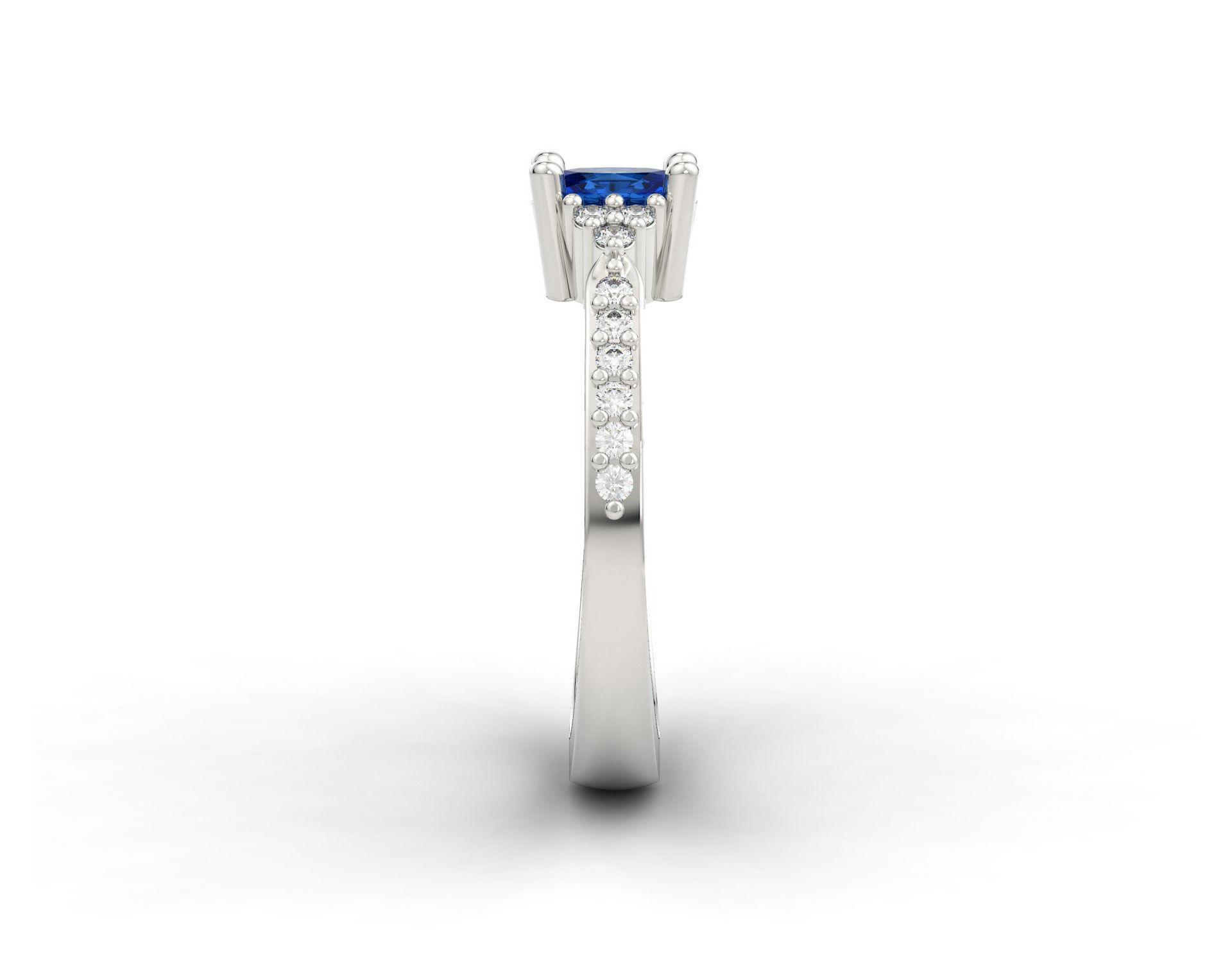 D-0888 oval sapphire and diamond engagement ring 3D print model_2