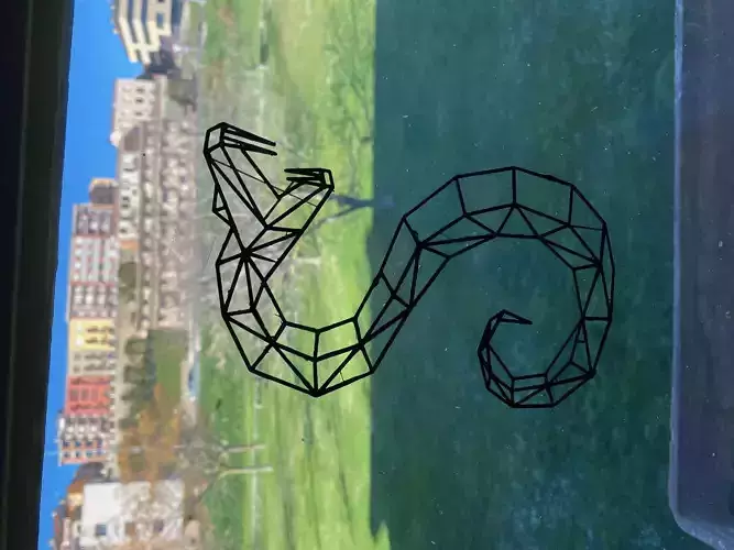 culebra snake on window