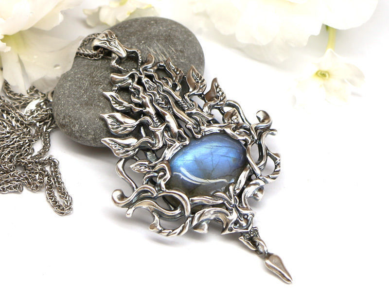 A bundle of fantasy pendants 3d models with stones for oxidizing 3D print model_20