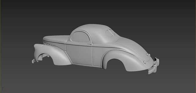 Willys Coupe 1939 Body For Print 3D print model 3
