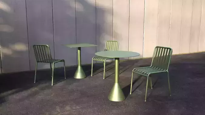 hay palissade outdoor furniture chair and cone table