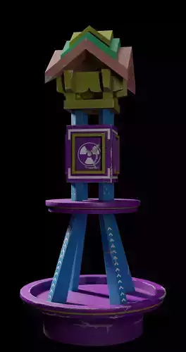 TUGU SIMPANG GARUDA DYSTOPIAN CONCEPT Free low-poly 3D model