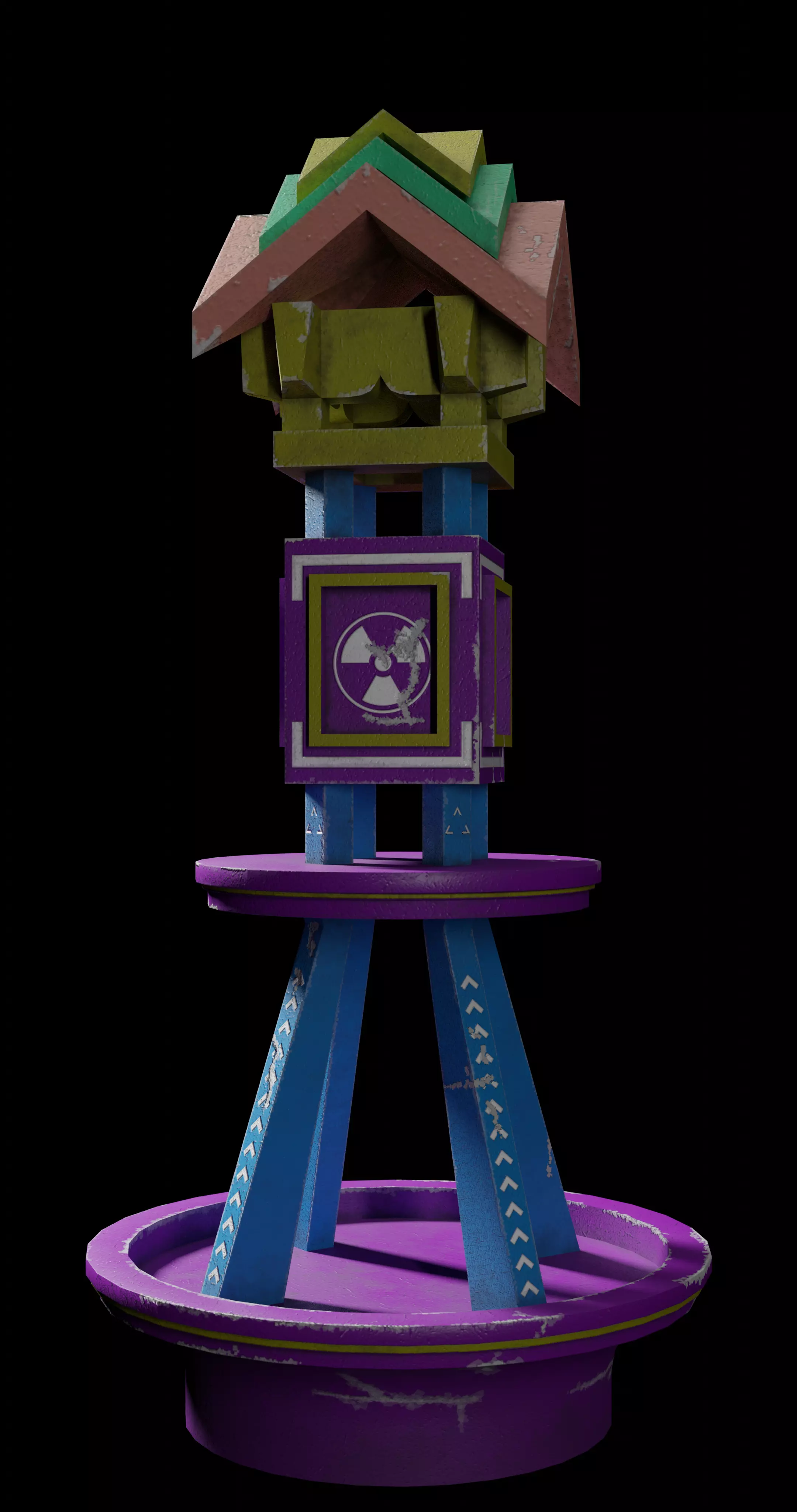 TUGU SIMPANG GARUDA DYSTOPIAN CONCEPT Free low-poly 3D model_0