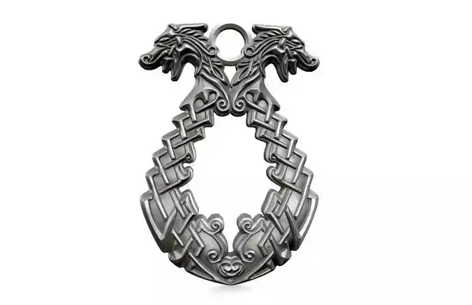 Viking dragons pendant