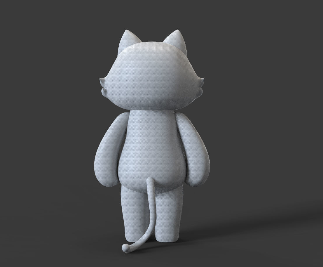 Cute Cat Platform Toy 3D print model_3