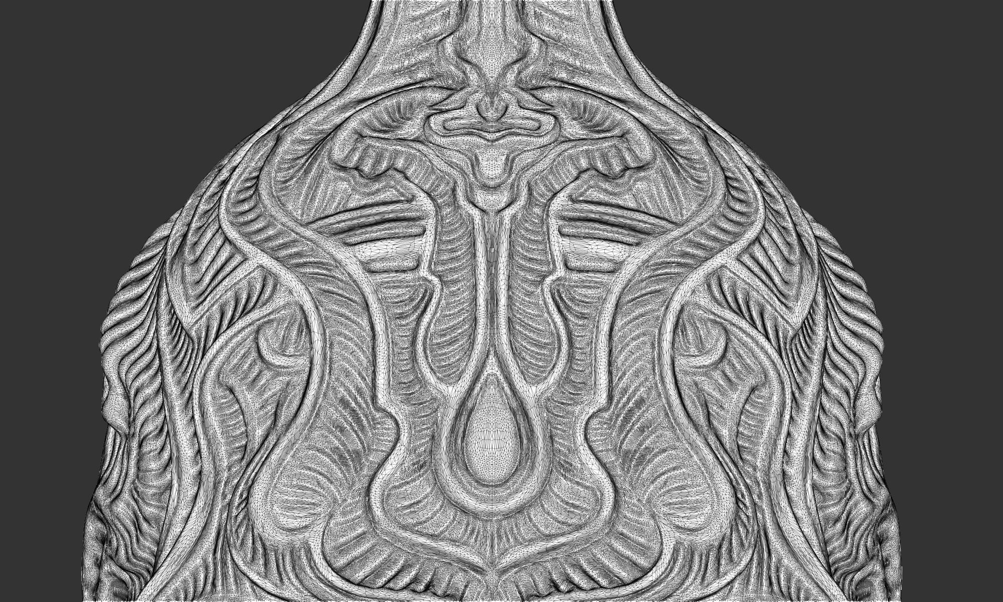 Fancy Skull pendant 3D print model_10