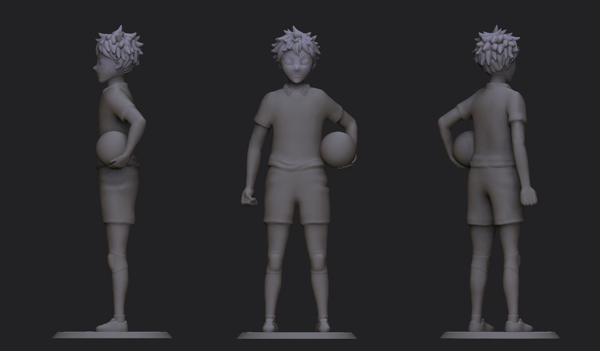 Hinata Shoyo- Anime 3D Printable Model 3D print model_4