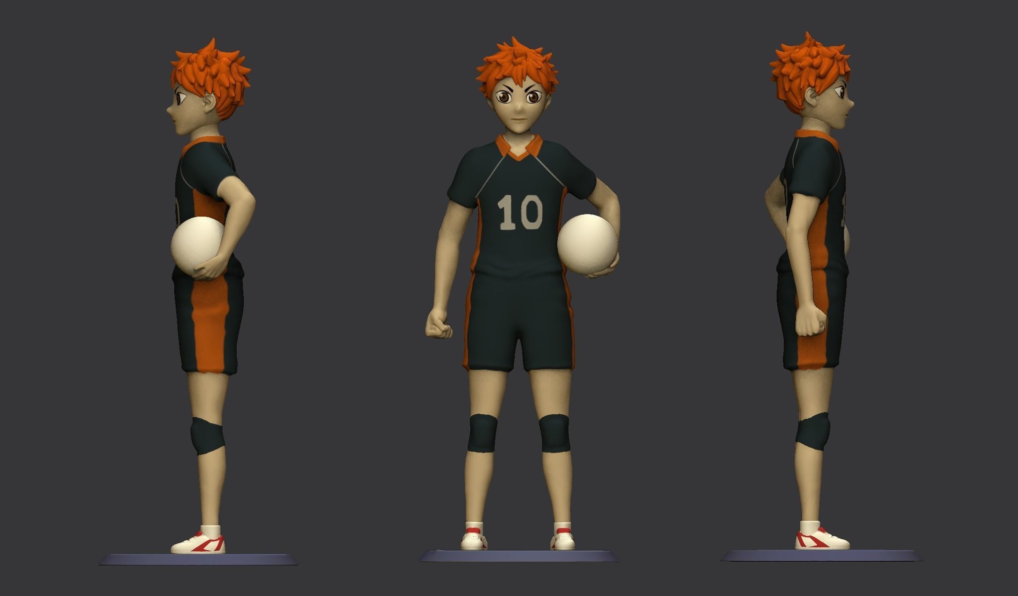 Hinata Shoyo- Anime 3D Printable Model 3D print model_2