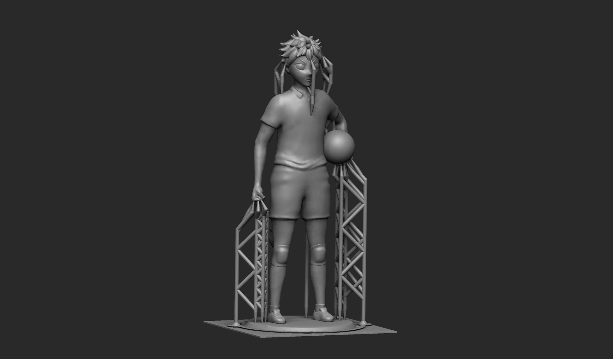 Hinata Shoyo- Anime 3D Printable Model 3D print model_5