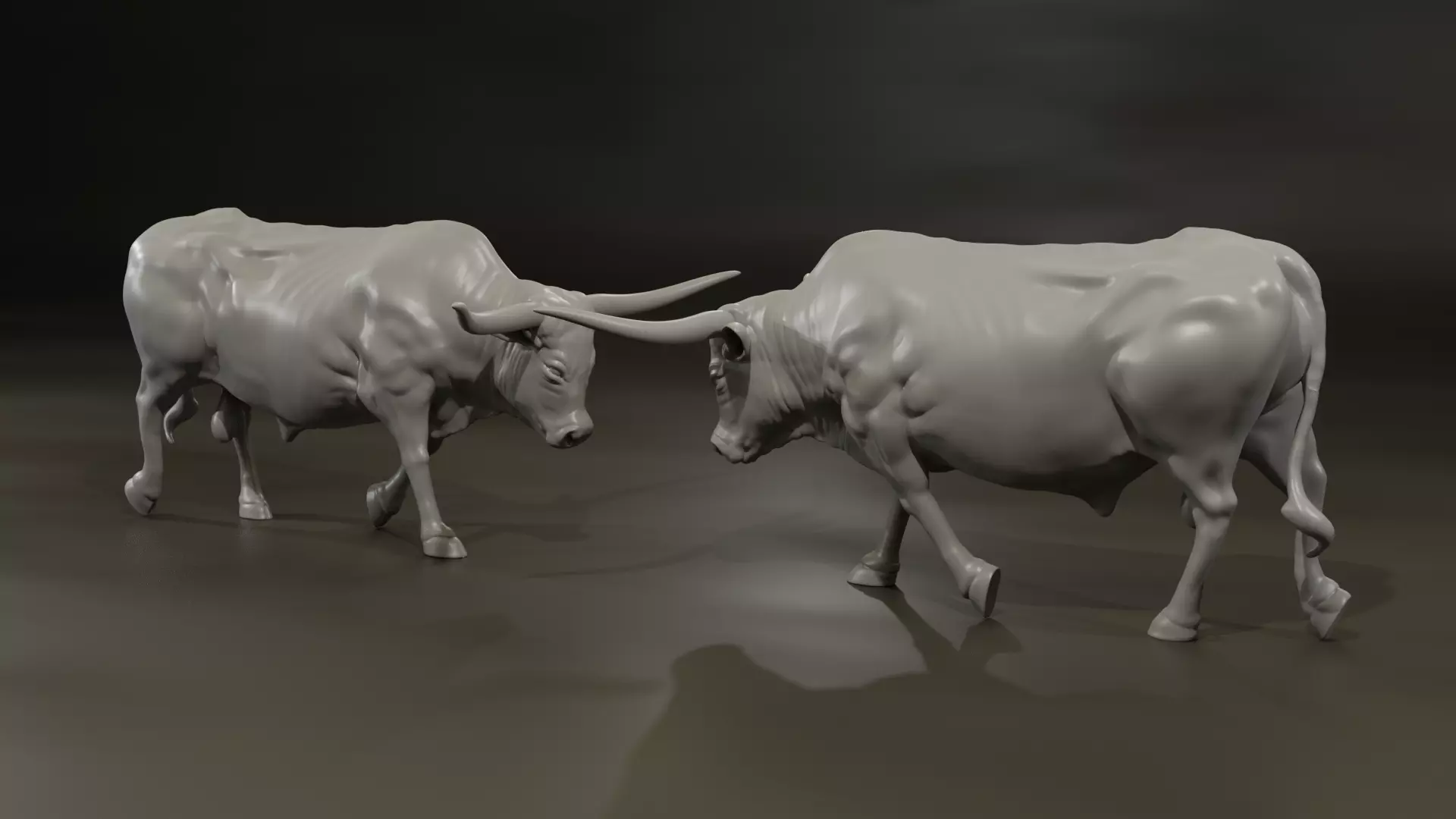 Texas Longhorn 3D print model_0