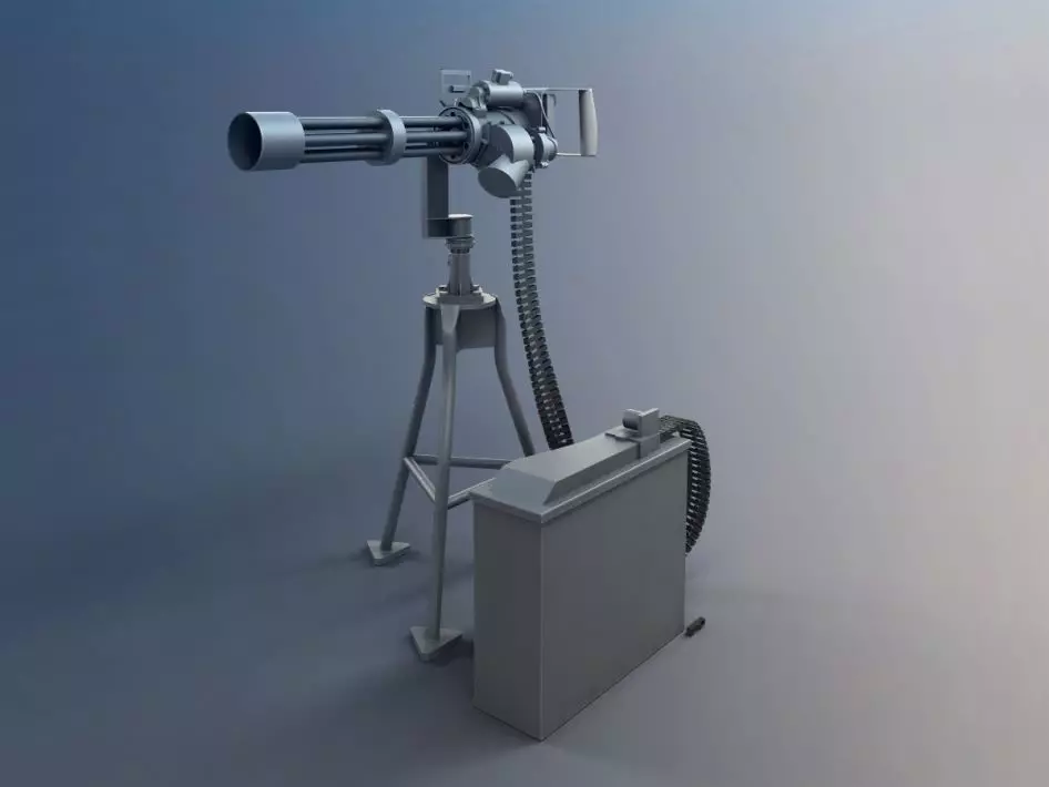 Cgi Military Turret 3D model_0