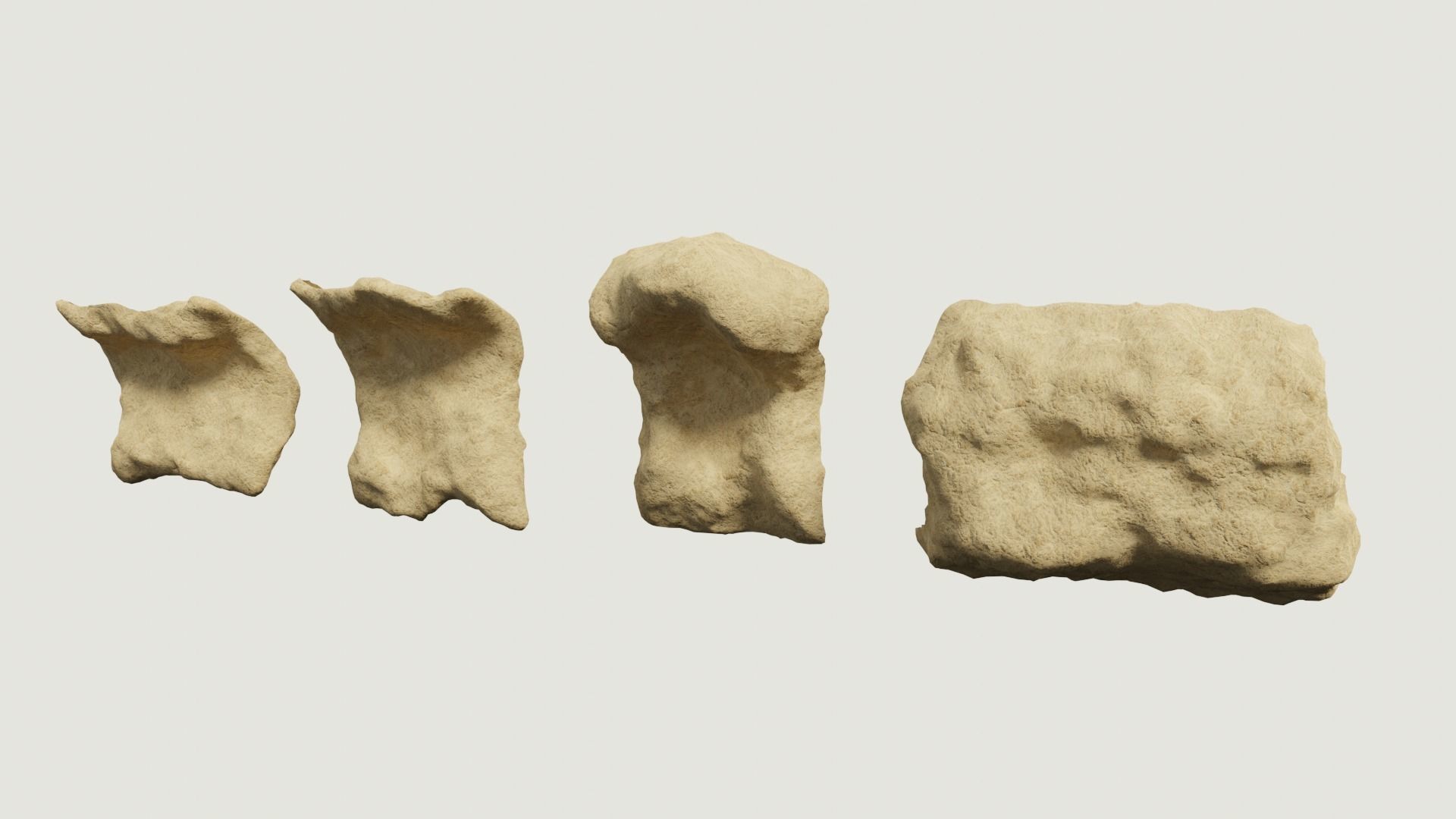 Environmental Cracked Rocks Vol4 - Game Ready and PBR Low-poly 3D model_20