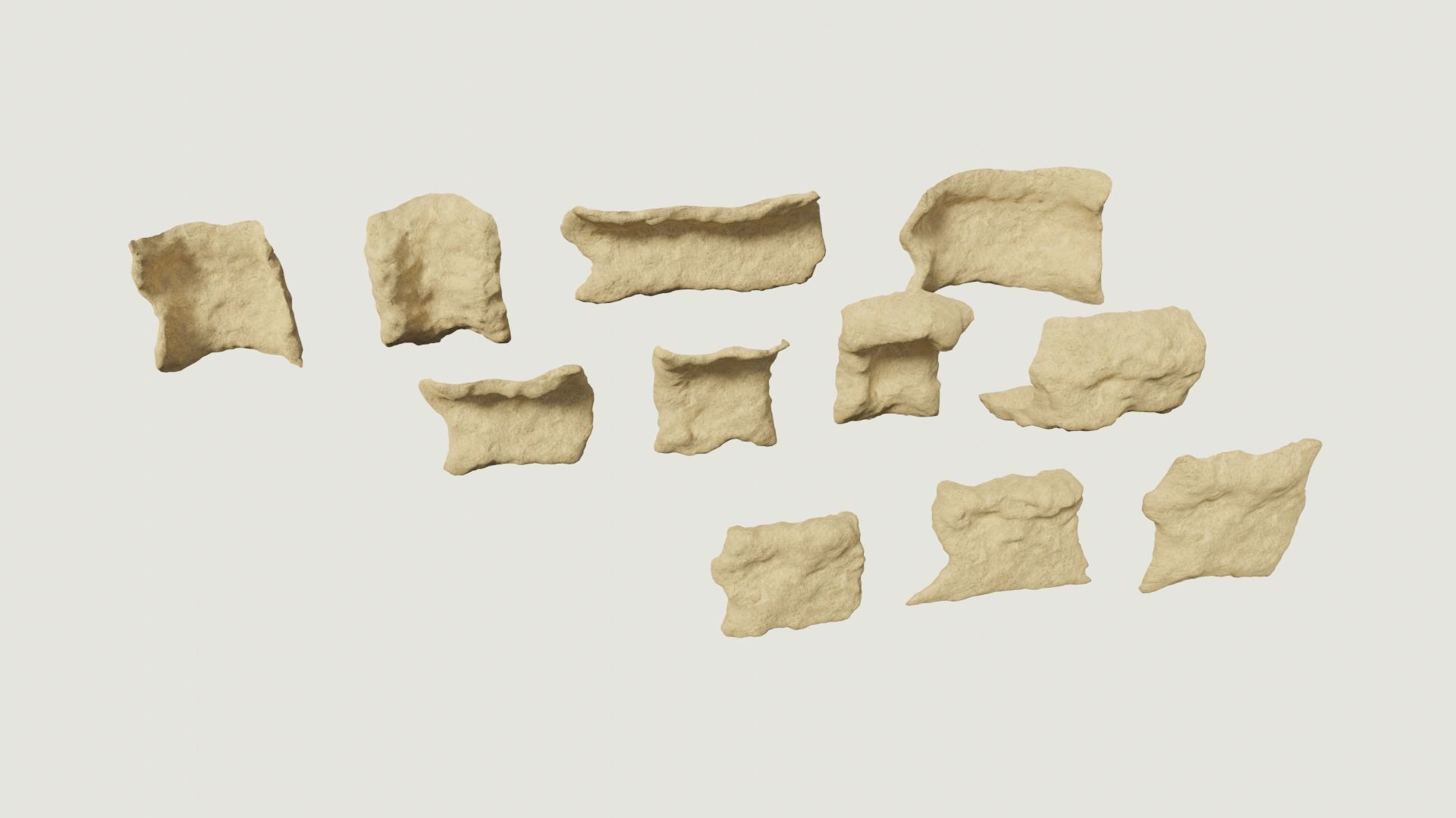 Environmental Cracked Rocks Vol4 - Game Ready and PBR Low-poly 3D model_2