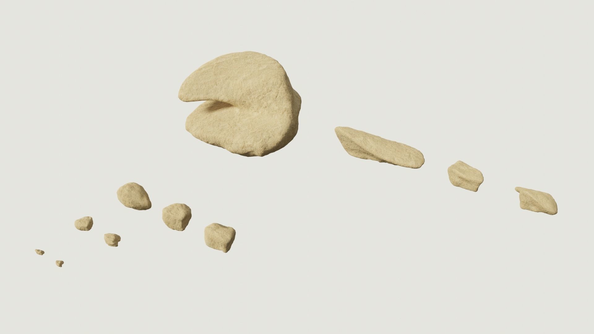 Environmental Cracked Rocks Vol4 - Game Ready and PBR Low-poly 3D model_5