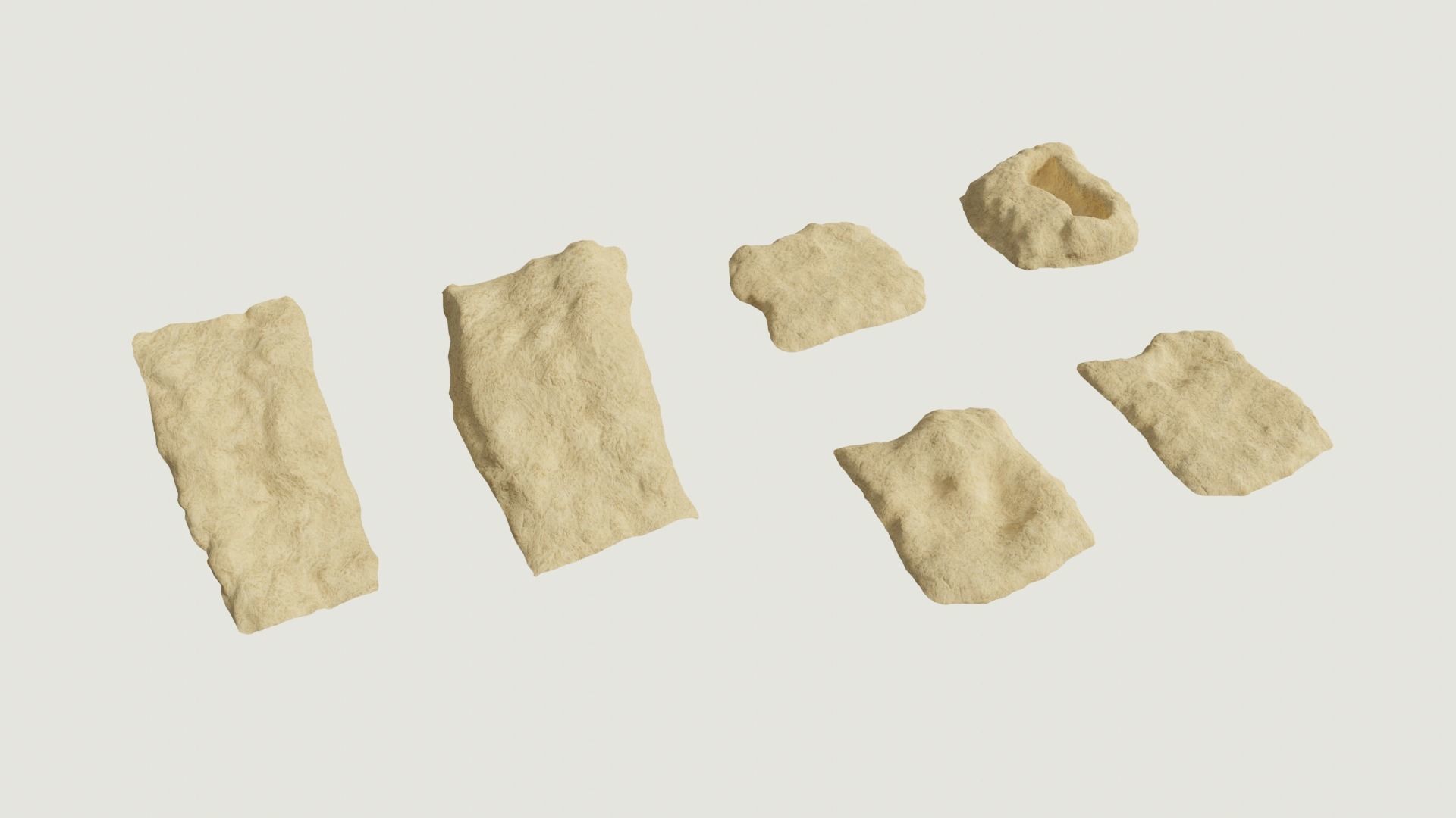 Environmental Cracked Rocks Vol4 - Game Ready and PBR Low-poly 3D model_3