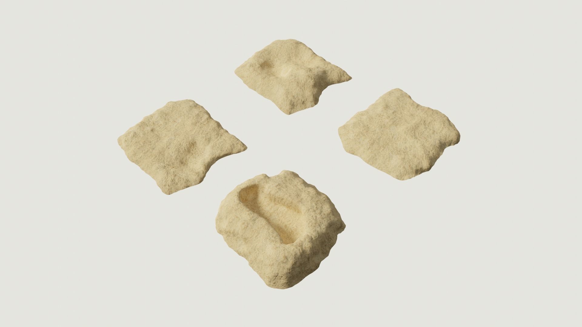 Environmental Cracked Rocks Vol4 - Game Ready and PBR Low-poly 3D model_4