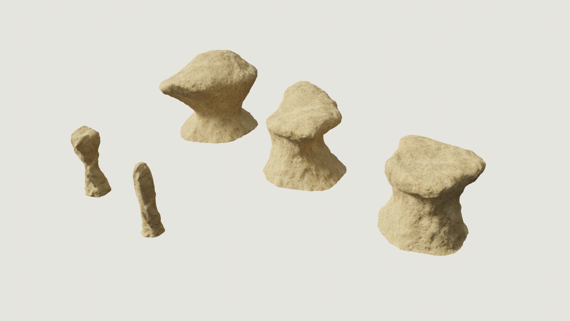 Environmental Cracked Rocks Vol4 - Game Ready and PBR Low-poly 3D model_6