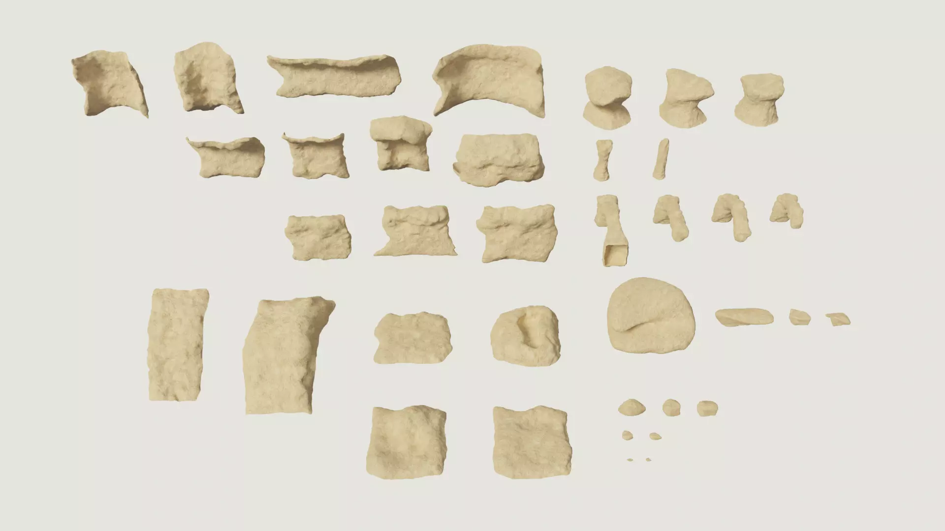 Environmental Cracked Rocks Vol4 - Game Ready and PBR Low-poly 3D model_0